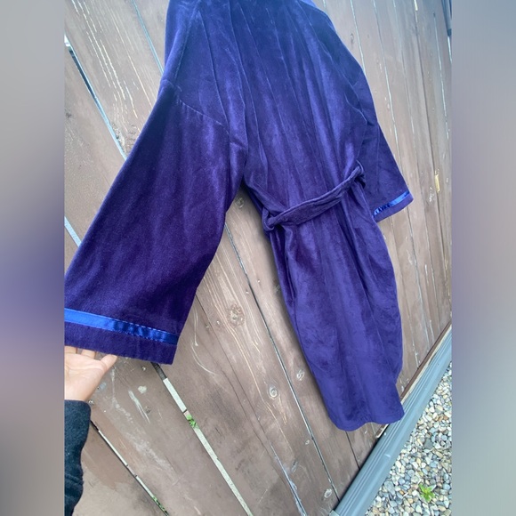 Jessica Bathrobe Navy Blue with tint of Purpleish Sz L (14-16) 100% cotton. - Picture 5 of 9